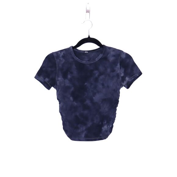 lululemon athletica Tops - LULULEMON All It Takes Short Sleeve Diamond Dye Pitch Graphite Grey Women's 4